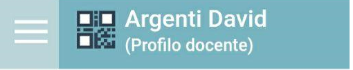 Menù superiore App