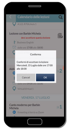 Notifica push su App Scuola