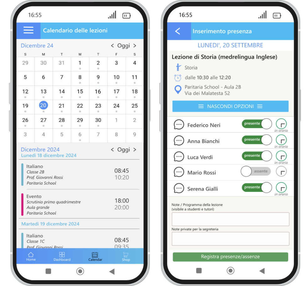 App registro elettronico scuola paritaria 