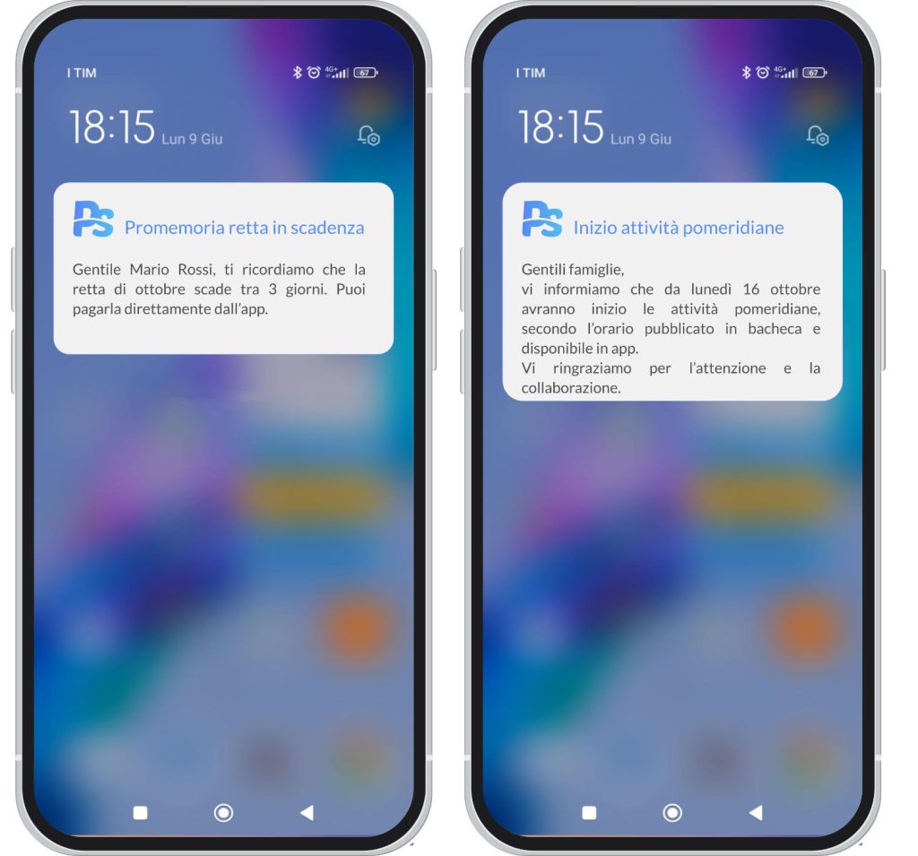 App paritarie comunicazioni famiglie