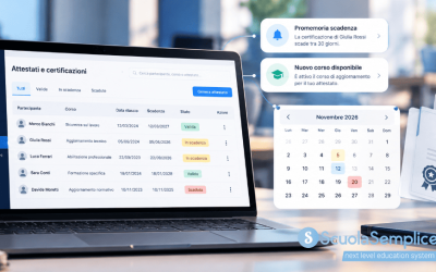 Attestati di formazione con scadenza: come gestire rinnovi, reminder e certificazioni
