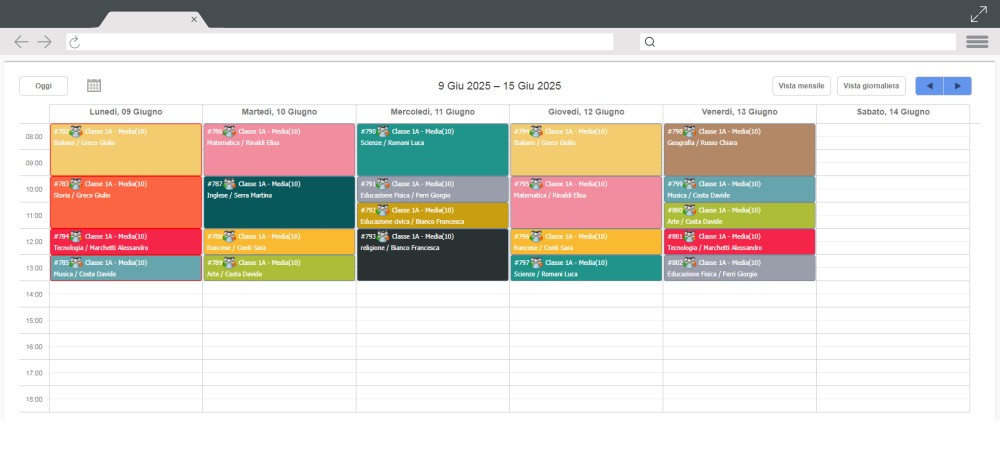 calendario delle lezioni scuola paritaria