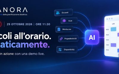 PLANORA in azione: il 29 ottobre il webinar sulla pianificazione didattica intelligente