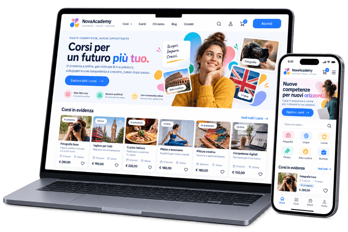 Integrazione ScuolaSemplice con WordPress e WooCommerce per corsi, iscrizioni e acquisti online